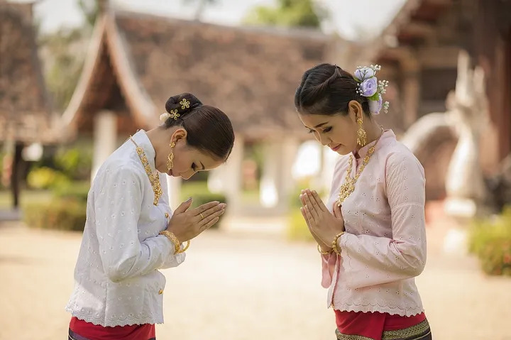 Traditional Thai Wai Greeting